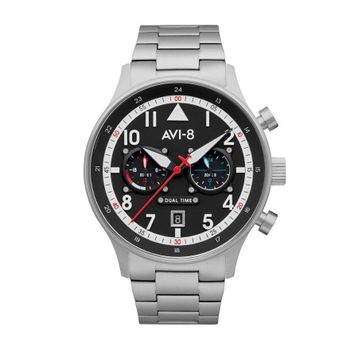 Avi-8 AV-4088-11 Gri Siyah Metalik Erkek Kol Saati