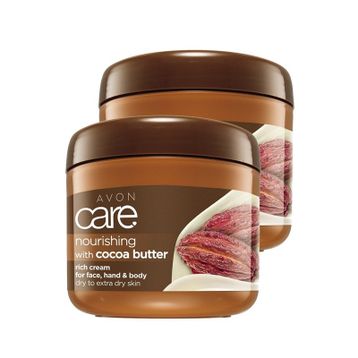 Avon 2 x 400 gr Care Kakao Yağı Yüz El ve Vücut Kremi