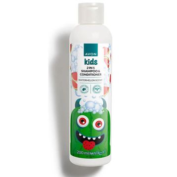 Avon 200 ml Kids 2 Si 1 Arada Karpuz Kokulu Saç Kremi ve Şampuanı