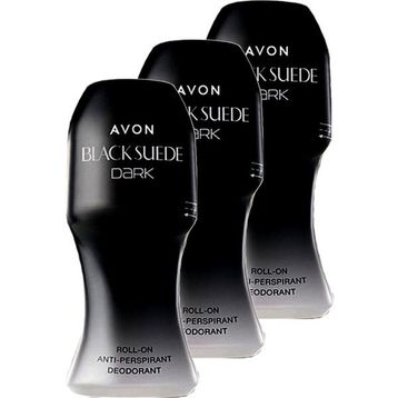 Avon 3x50 ml Black Suede Dark Erkek Roll-On