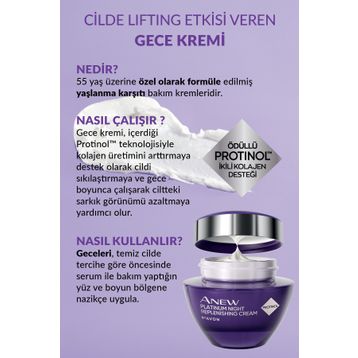 Avon 50 ml Anew Platinum Gece Yüz Kremi
