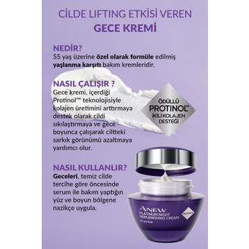 Avon 50 ml Anew Platinum Gece Yüz Kremi