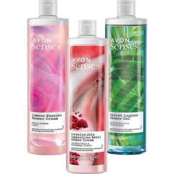 Avon 500 ml Gül Amber Misk Hindistan Cevizi ve Böğürtlen Kokulu Duş Jeli