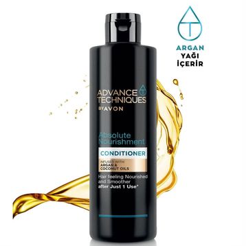 Avon Advance Techniques Argan Absolute Nourishment 250 ml Durulanmayan Saç Kremi