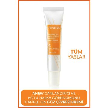 Avon Anew 15 ML Canlandırıcı Koyu Halka Görünümünü Hafifleten Göz Çevresi Bakım Kremi