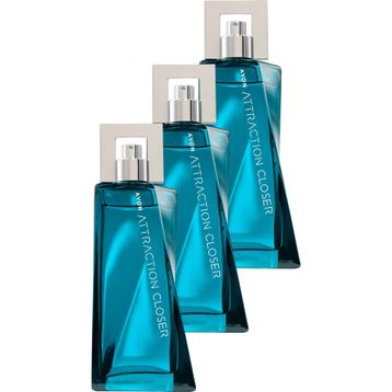 Avon Attraction Closer EDT 3x75 ml Erkek Parfüm