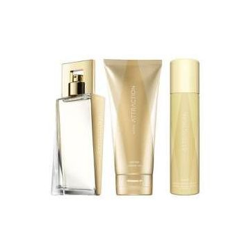 Avon Attraction Kadın Parfüm Losyon Deodorant Üçlü Set