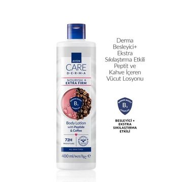 Avon Care Derma 400 ml Besleyici Ekstra Sıkılaştırma Etkili Peptit ve Kahve İçeren Vücut Losyonu