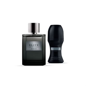 Avon Elite Gentleman In Black EDP 75 ml Erkek Parfümü + Roll-On