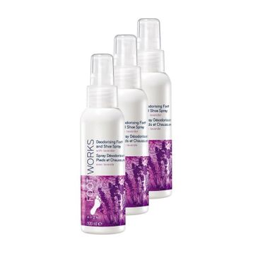 Avon Foot Works Lavanta Koku Önleyici 3x100 ml Ayak Spreyi