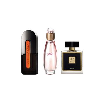 Avon Full Speed EDT 75 ml Erkek Parfüm + Celebre EDT 50 ml Kadın Parfüm + Little Black Dress EDP 50 ml Kadın Parfüm Set