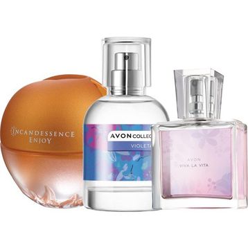 Avon Incandessence Enjoy EDP 50 ml + Collections Violeta EDT 50 ml + Viva La Vita EDP 30 ml Kadın Parfüm Seti