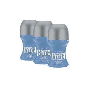 Avon İndividual Blue 50 ml 3 Adet Erkek Roll-On