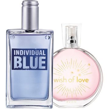 Avon Individual Blue Erkek Parfüm ve Wish Of Love Kadın Parfüm Paketi 150 ml