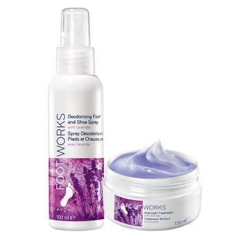 Avon Lavanta Özlü 150 ml Ayak Gece Kremi + 100 ml Koku Önleyici Sprey