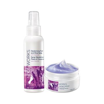 Avon Lavanta Özlü 150 ml Ayak Gece Kremi + 100 ml Koku Önleyici Sprey