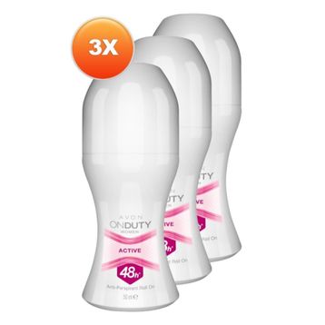 Avon On duty Active 50 ml 3'lü Kadın Roll-On