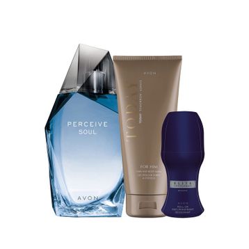 Avon Perceive Soul Erkek Parfüm Şampuan ve Rollon Paketi