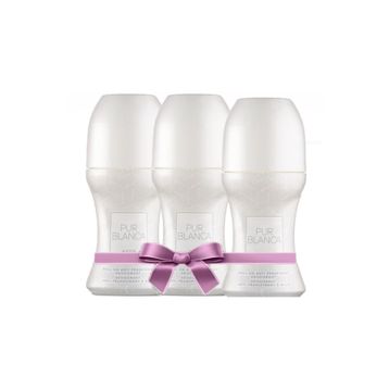 Avon Pur Blanca Antiperspirant 3x50 ml Roll-On Deodorant