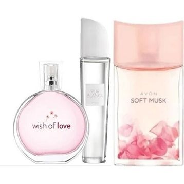 Avon Pur Blanca + Soft Musk + Wish Of Love EDT 50 ml Kadın Parfüm Seti