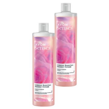 Avon Senses Lamour Sunrise 2x500 ml Krem Duş Jeli