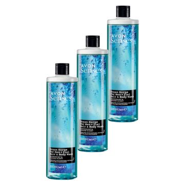 Avon Senses Ocean Surge 3x500 ml Duş Jeli