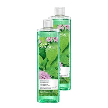 Avon Senses Water Mint 2x500 ml Nane ve Salatalık Kokulu Duş Jeli