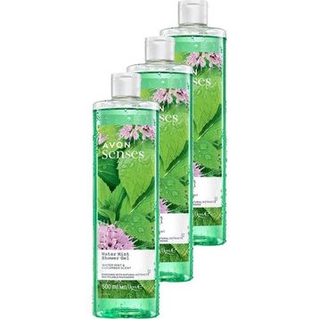 Avon Senses Water Mint 3x500 ml Nane ve Salatalık Kokulu Duş Jeli