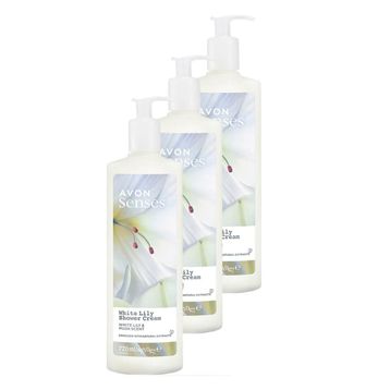 Avon Senses White Lily 720 ml 3 Adet Beyaz Zambak Kokulu Duş Jeli