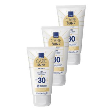 Avon Sun+ Protect Yüz İçin Parlaklık Kontrolü SPF30 3x50 ML Güneş Kremi