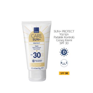 Avon Sun+ Protect Yüz İçin Parlaklık Kontrolü SPF30 50 ml Güneş Kremi