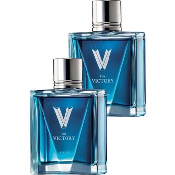 Avon V for Victory EDT 2x75 ml Erkek Parfüm Seti