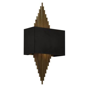 Avonni AP-62175-01 Siyah Boyalı Metal 25x13 cm Aplik