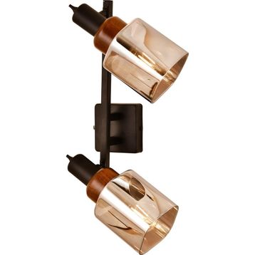 Avonni AR-1920-2Y-BSY Siyah Boya Modern Metal Ahşap Avize