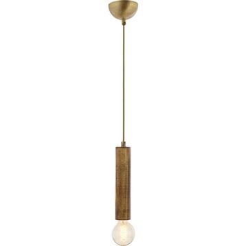 Avonni AV-1651-1E Eskitme Kaplama Modern Metal Ahşap Avize