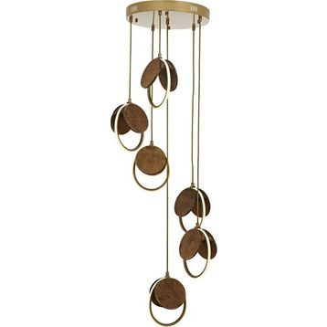 Avonni AV-1847-6ET Eskitme Kaplama Modern Metal Ahşap Avize