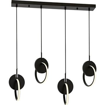 Avonni AV-1874-4Y-BSY HT808 Siyah Boyalı Modern Avize