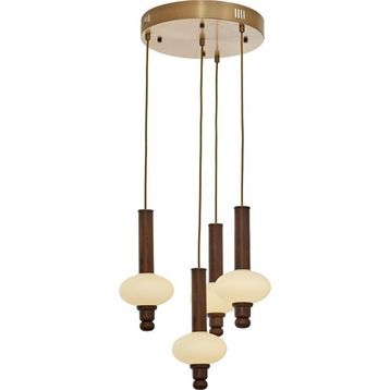Avonni AV-5299-4ET Eskitme Kaplama Modern Metal Ahşap Avize