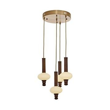 Avonni AV-5299-4ET Eskitme Kaplama Modern Metal Ahşap Avize