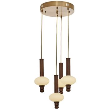 Avonni AV-5299-4ET Eskitme Kaplama Modern Metal Ahşap Avize