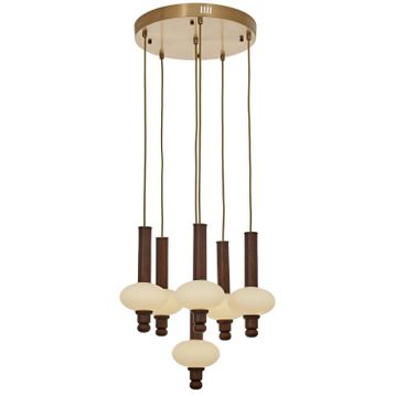 Avonni AV-5299-7ET Eskitme Kaplama Modern Metal Ahşap Avize