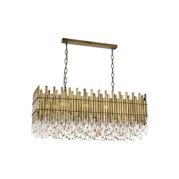 Avonni AV-60162-E100X35 Eskitme Kaplama Modern E27 Metal Kristal 100x35cm Avize