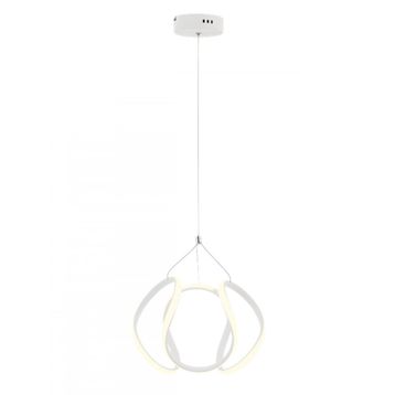 Avonni Av-60335-Bby Beyaz Boyalı Led Metal Pleksi 35 cm Modern Avize