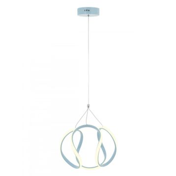 Avonni Av-60335-Tk Turkuaz Boyalı Led Metal Pleksi 35 cm Modern Avize