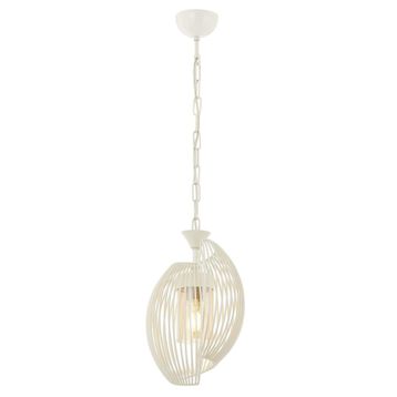 Avonni AV-60397-1BBY Beyaz Boyalı Modern E27 Metal Cam 20 cm Avize