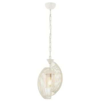 Avonni AV-60397-1BBY Beyaz Boyalı Modern E27 Metal Cam 20 cm Avize