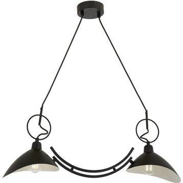 Avonni AV-9127-2Y-BSY E27 Metal 78x20 cm Siyah Boyalı Modern Avize