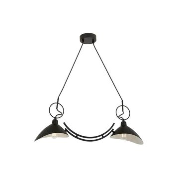 Avonni AV-9127-2Y-BSY E27 Metal 78x20 cm Siyah Boyalı Modern Avize