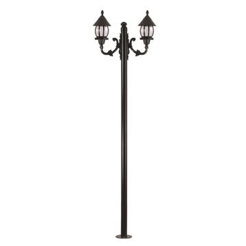 Avonni BDR-68184-2BSY-M3 Siyah Bahçe Aydınlatma Direği