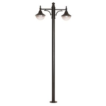Avonni BDR-68207-2BSY-M1 Siyah Bahçe Aydınlatma Direği